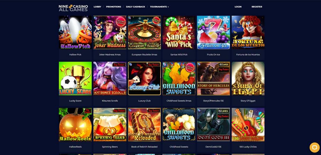 NineCasino : Le site de casino